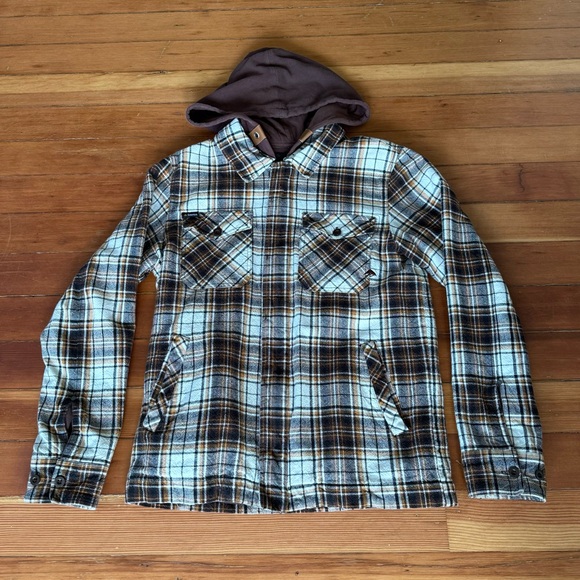 Emerica. Men’s Plaid Hooded Jacket Medium - Picture 4 of 10